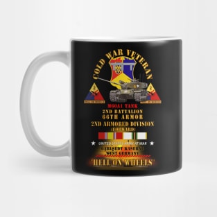 Cold War Vet - 2nd Bn 66th Armor - 2nd AR Div - Garlstedt, FRG - M60A1 Tank  - Hell on Wheels w COLD SVC Mug